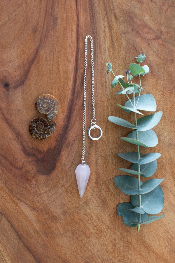 Rose quartz pendulum
